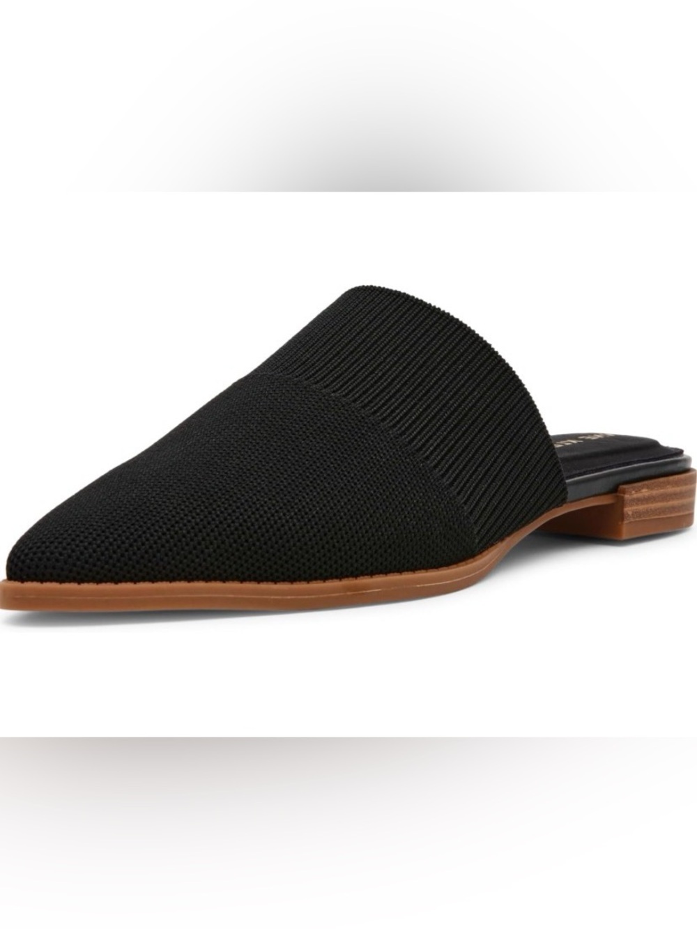 Anne Klein IFlex Black Pointed Knit Mules Size 7 - Picture 4 of 8